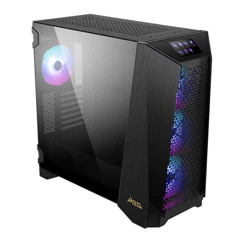 (image for) MSI MEG PROSPECT 700R Black Tempered Glass Mid Tower PC Case